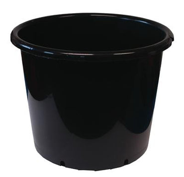 Heavy-Duty Black Round Pots | 10L 15L 20L 25L 35L Sizes