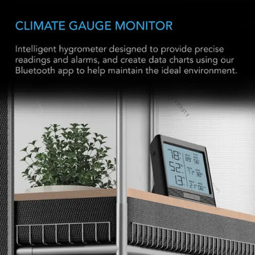 AC Infinity Cloudcom B2 Smart Thermo-Hygrometer | Bluetooth App Monitor with Integrated Sensor