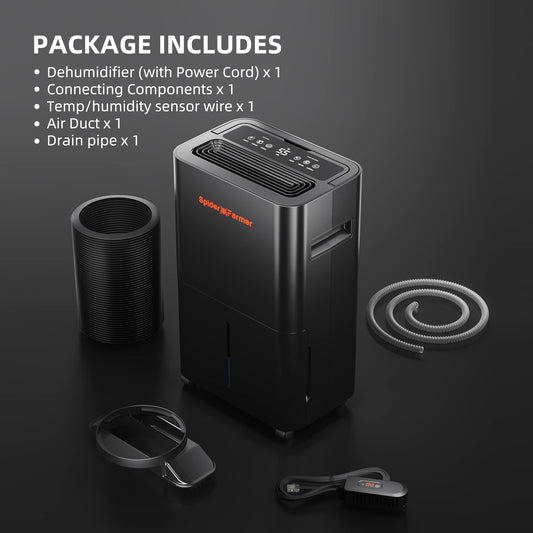 Spider Farmer Dehumidifier 32 Pint | RJ12 Cable + Drain Hose