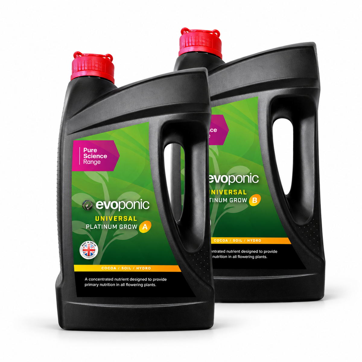 Evoponic Platinum Grow A&B | Two-Part Growth Nutrient