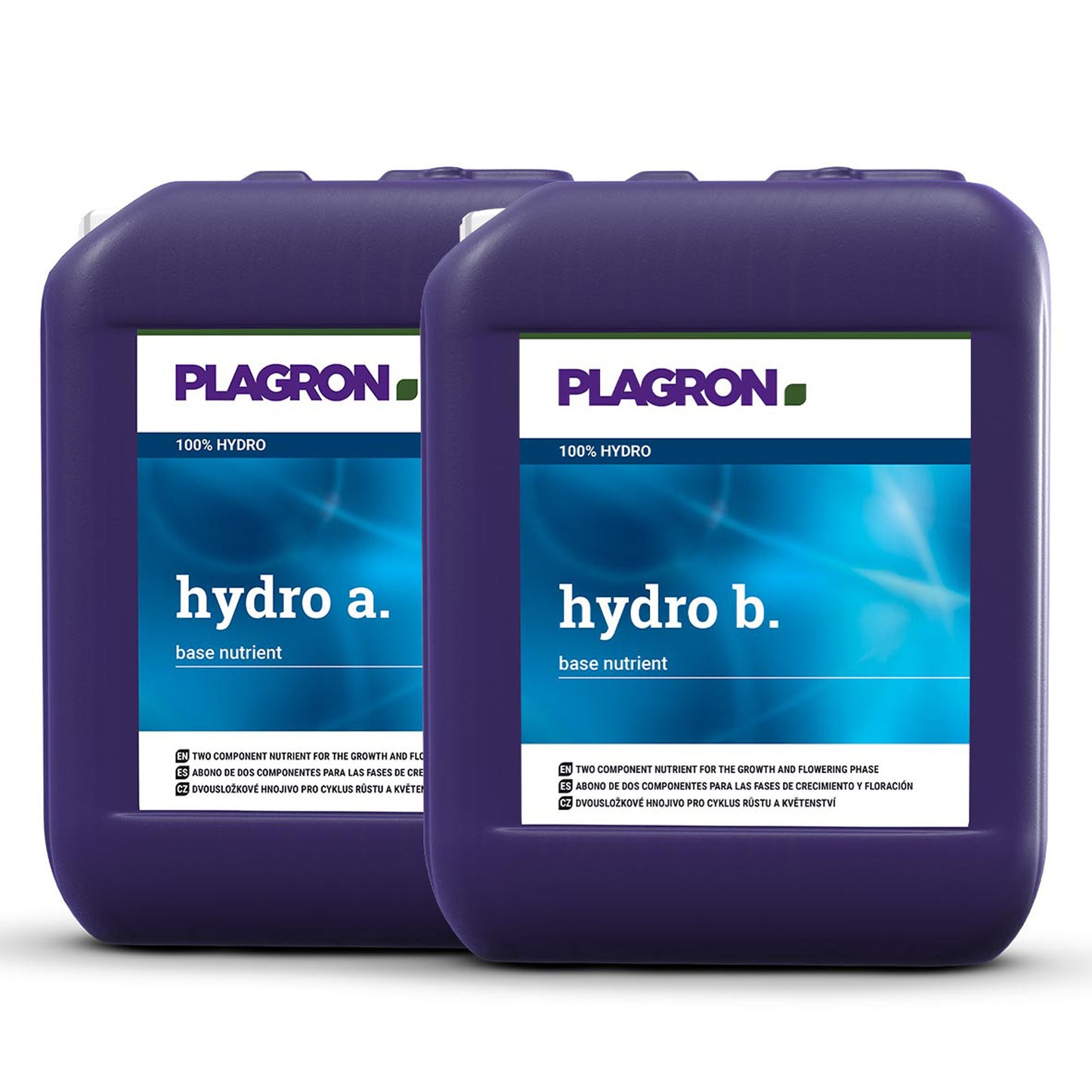 Plagron Hydro A&B Set | Two-Part Liquid Hydroponic Base Nutrient