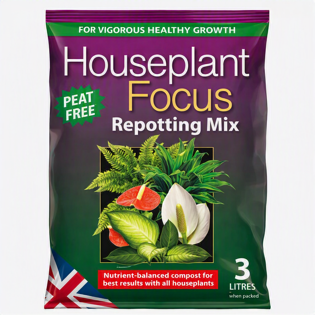Houseplant Focus Repotting Mix | Peat-Free Houseplant Soil