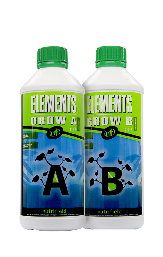 Nutrifield Elements Grow A&B Set | Hydroponic Liquid Base Nutrien