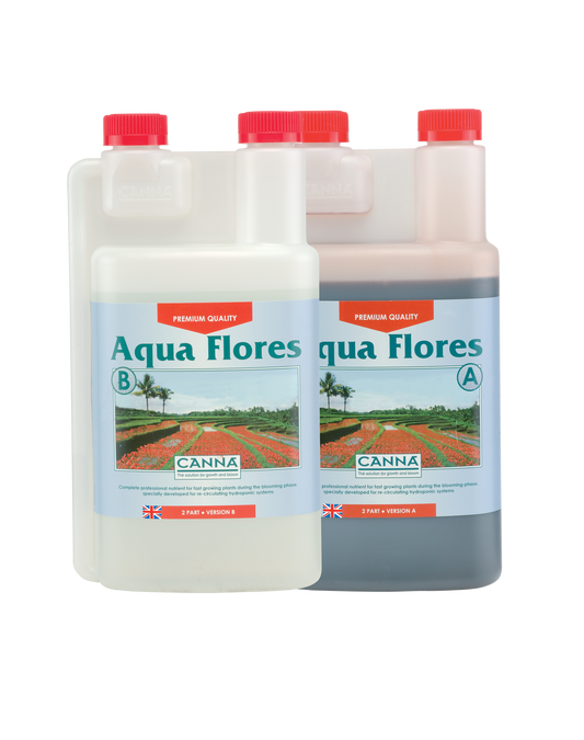 CANNA Aqua Flores A&B | Professional Bloom Nutrient for Recirculating Hydro