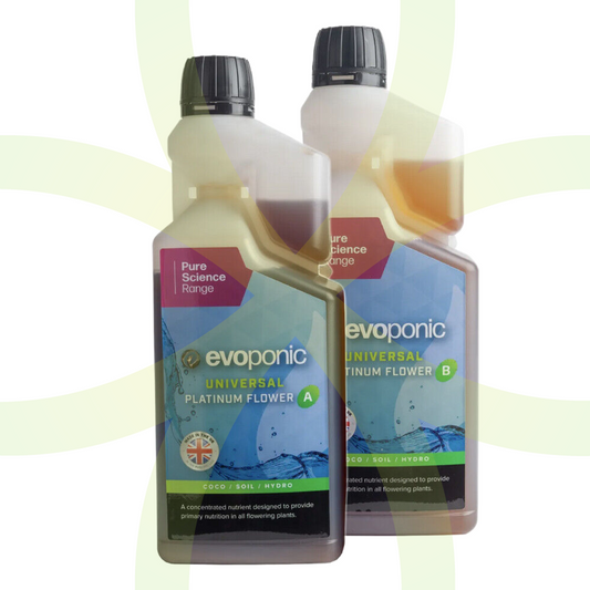 Evoponic Platinum Flower A&B | High-Yield Bloom Nutrient
