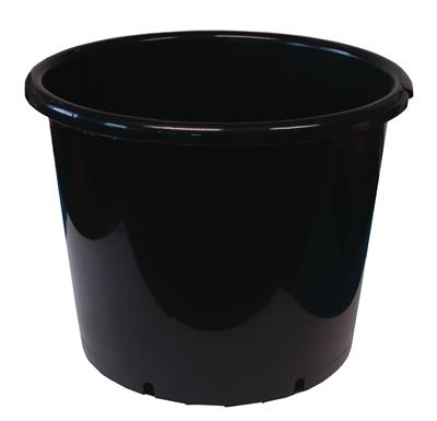 Heavy-Duty Black Round Pots | 10L 15L 20L 25L 35L Sizes