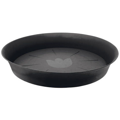 Black Plastic Plant Saucers | Large Pot Trays: 30cm, 35cm, 40cm, 45cm