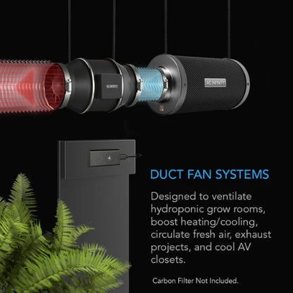 AC Infinity Cloudline Pro S4 | 4 Inch Inline EC Fan