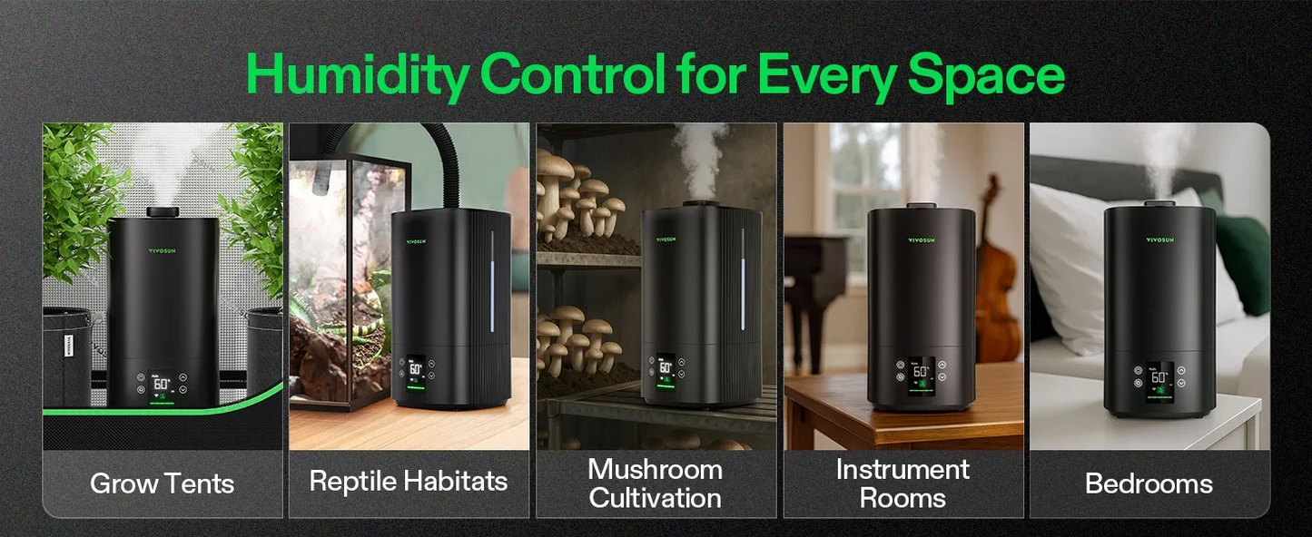 VIVOSUN AeroStream H05 Intelligent Wi-Fi Humidifier with Climate Sensor Probe