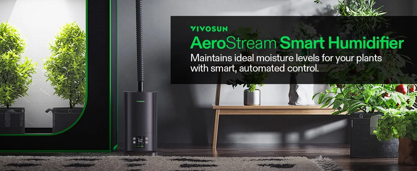 VIVOSUN AeroStream H05 Intelligent Wi-Fi Humidifier with Climate Sensor Probe