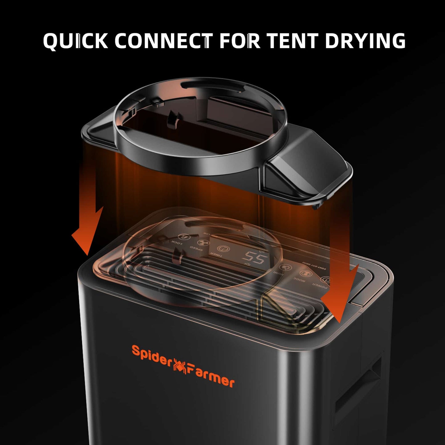 Spider Farmer Dehumidifier 32 Pint | RJ12 Cable + Drain Hose