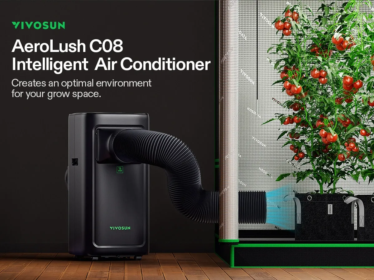 VIVOSUN AeroLush C08 Intelligent Air Conditioner with Climate Sensor Probe