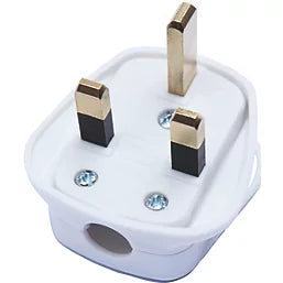 UK 3-Pin Mains Plug | 13A Fused Heavy-Duty Rewireable Power Plug