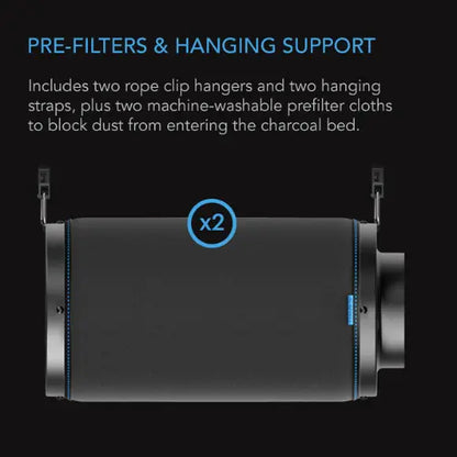 AC Infinity 8-Inch Carbon Filter | Premium Charcoal