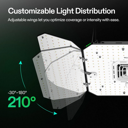 VIVOSUN AeroLight Wing AW200SE 200W Full Spectrum LED Grow Light