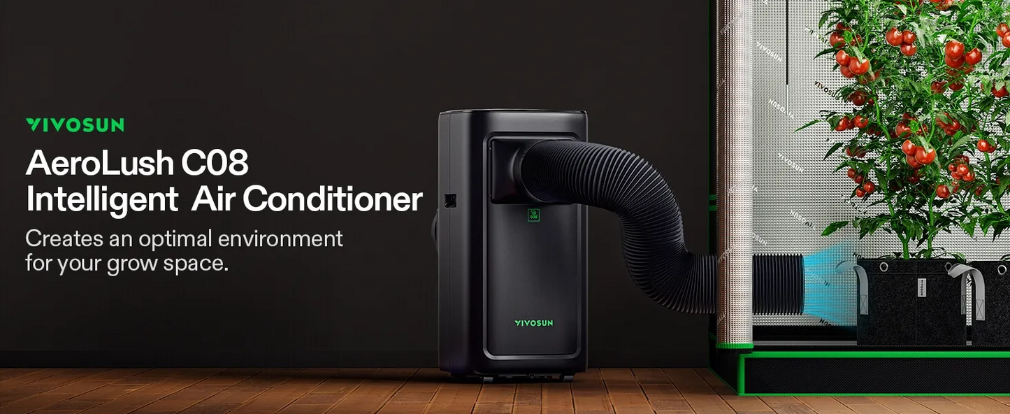 VIVOSUN AeroLush C08 Intelligent Air Conditioner with Climate Sensor Probe
