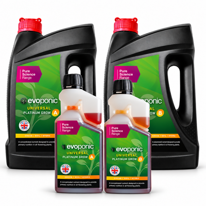 Evoponic Platinum Grow A&B | Two-Part Growth Nutrient