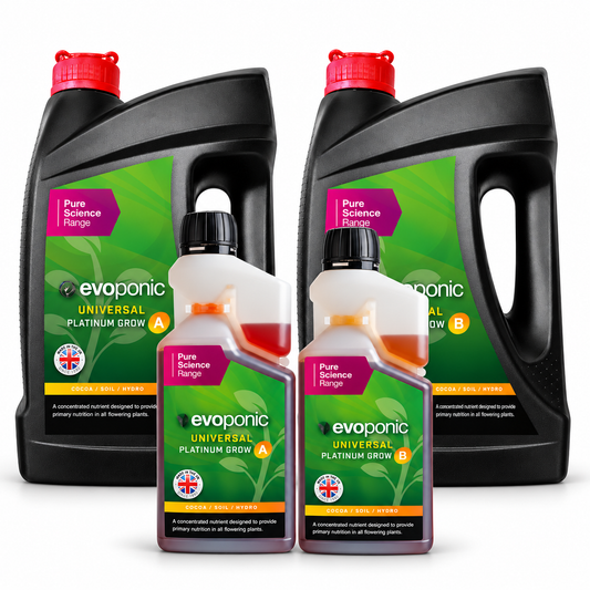 Evoponic Platinum Grow A&B | Two-Part Growth Nutrient