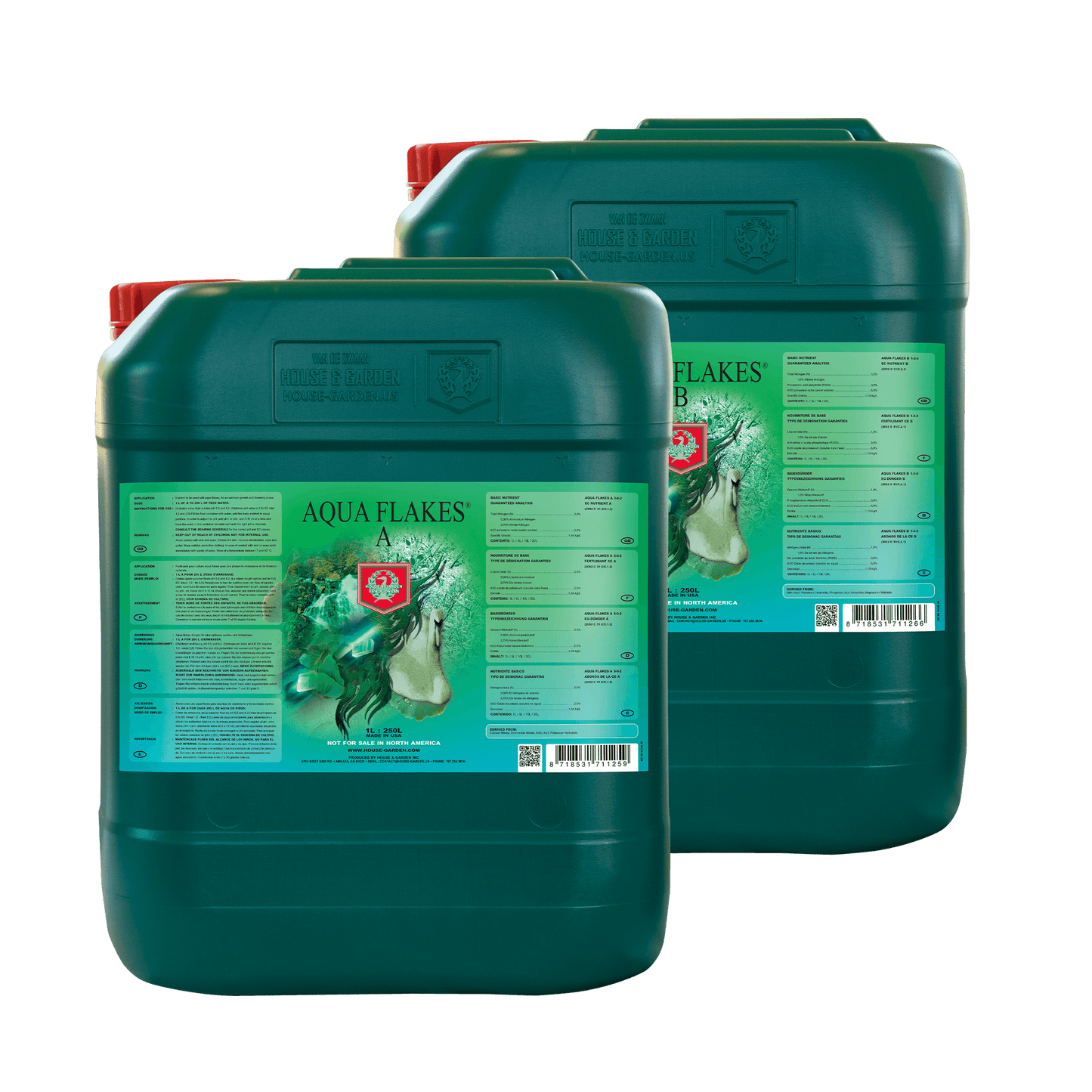 House & Garden Aqua Flakes | Premium Base Nutrient for Hydroponics