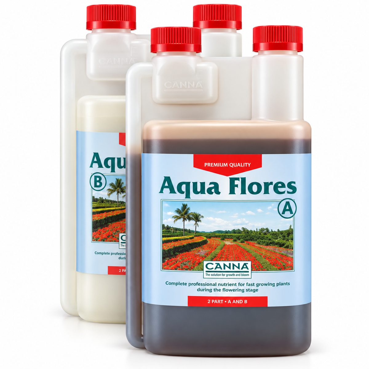 CANNA Aqua Flores A&B – Recirculating Hydroponic Bloom Nutrient