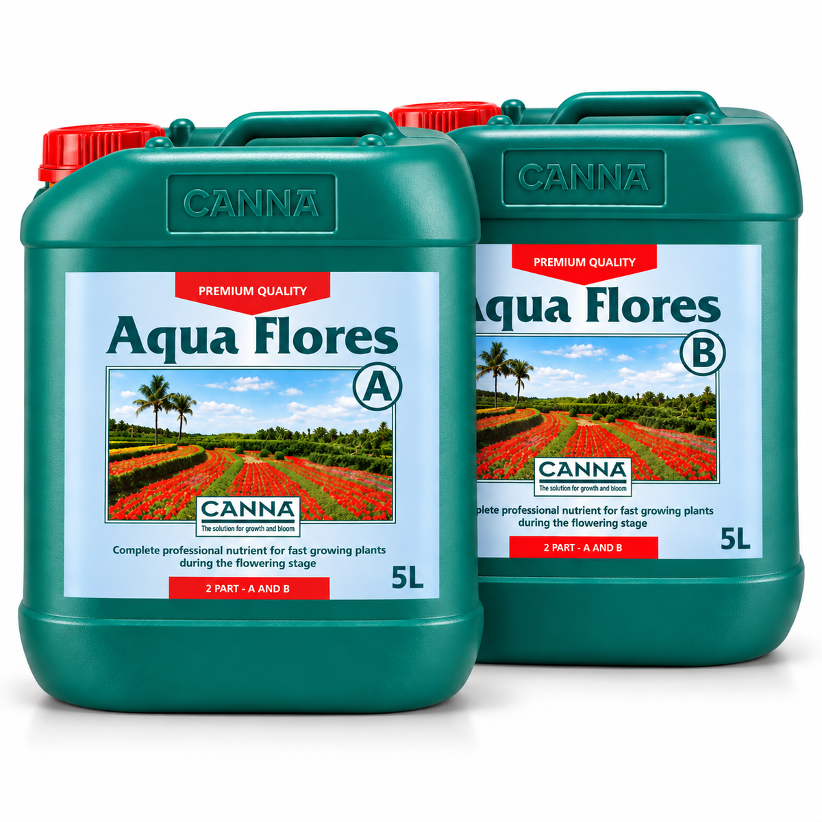 CANNA Aqua Flores A&B – Recirculating Hydroponic Bloom Nutrient