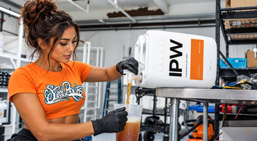 Athena IPW Integrated Plant Wash 5 Gallon being dispensed by SteelRoots Garden Supplies in a professional facility