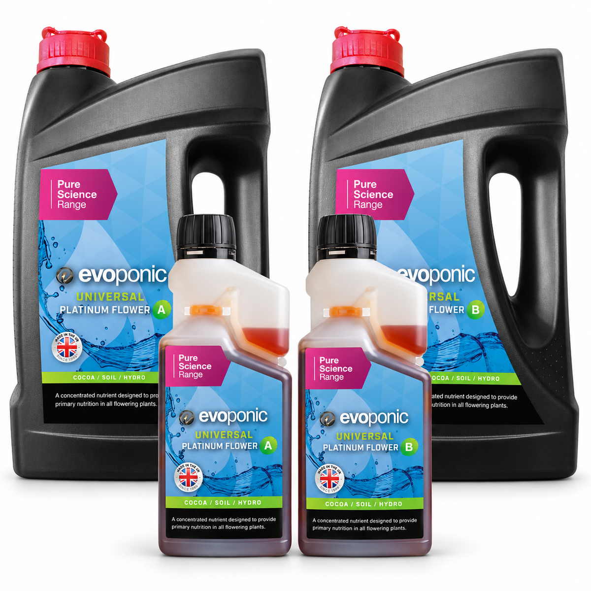 Evoponic Platinum Flower A&B | Flowering Base Nutrient