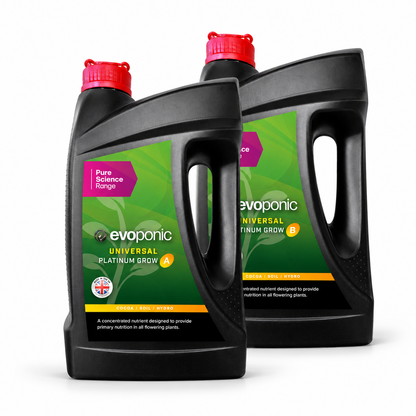 Evoponic Platinum Grow A&B | Two-Part Growth Nutrient