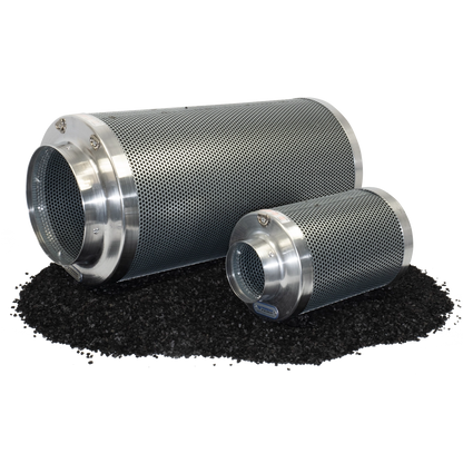 phresh carbon filters on raw bed of carbon