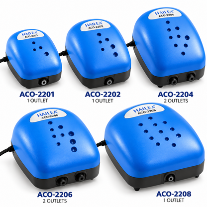 Hailea ACO Air Pumps – ACO-2201 to ACO-2208