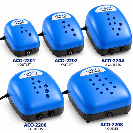 Hailea ACO Air Pumps – ACO-2201 to ACO-2208