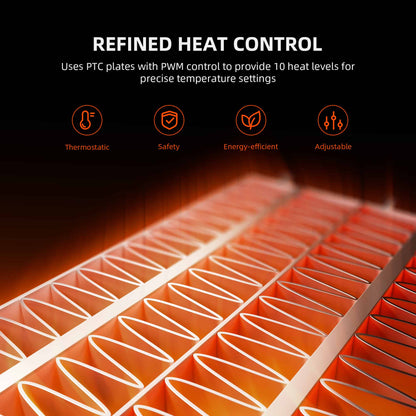 Spider Farmer Smart Grow Tent Heater (530W) | 10-Level PTC