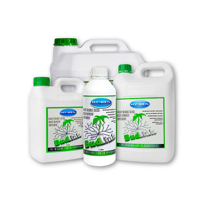 HY-GEN Bud Link Silica & Micronutrient Booster | High-Solubility Bio-Available Silicon Additive – Strengthens Stems & Enhances Weight for Hydroponic & Coco Gardening
