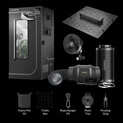 AC Infinity 90x90x180cm Smart Grow Tent Complete Kit