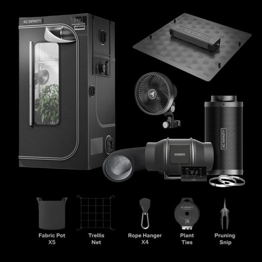 AC Infinity 90x90x180cm Smart Grow Tent Complete Kit
