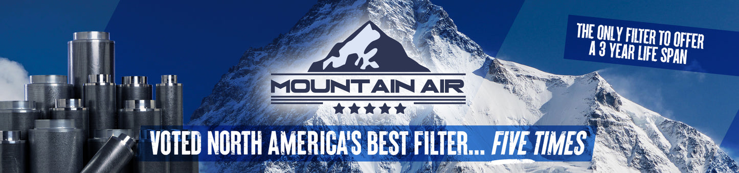 Mountain Air Carbon Filter Range | Long Life Odour Control – Professional Hydroponic Air Filtration