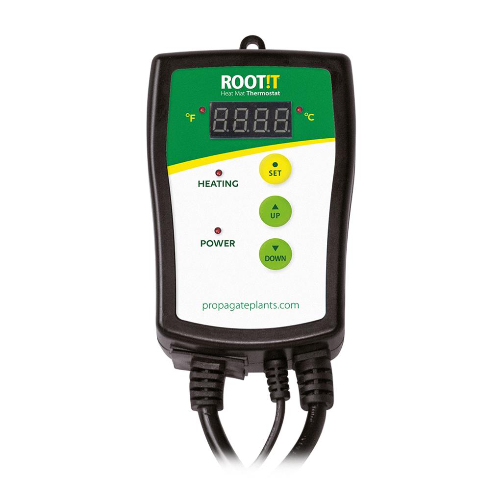 Root It digital thermostat on a white background