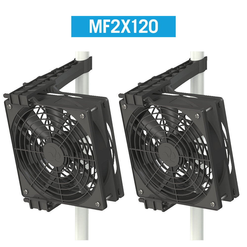 Secret Jardin Monkey Fan 2x120mm 24V Twin Pack | Grow Tent Clip Fan