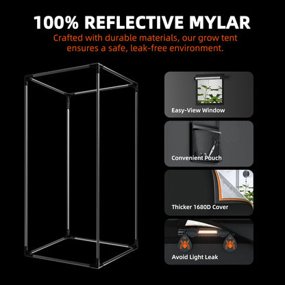 Spider Farmer G3000 Smart LED Grow Tent Kit | 90x90x180cm