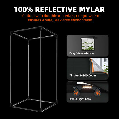 Spider Farmer 60x60cm SF1000D | Complete Grow Tent Kit