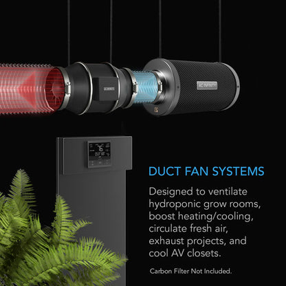 AC Infinity Cloudline Pro T10 | 10 Inch Inline EC Fan