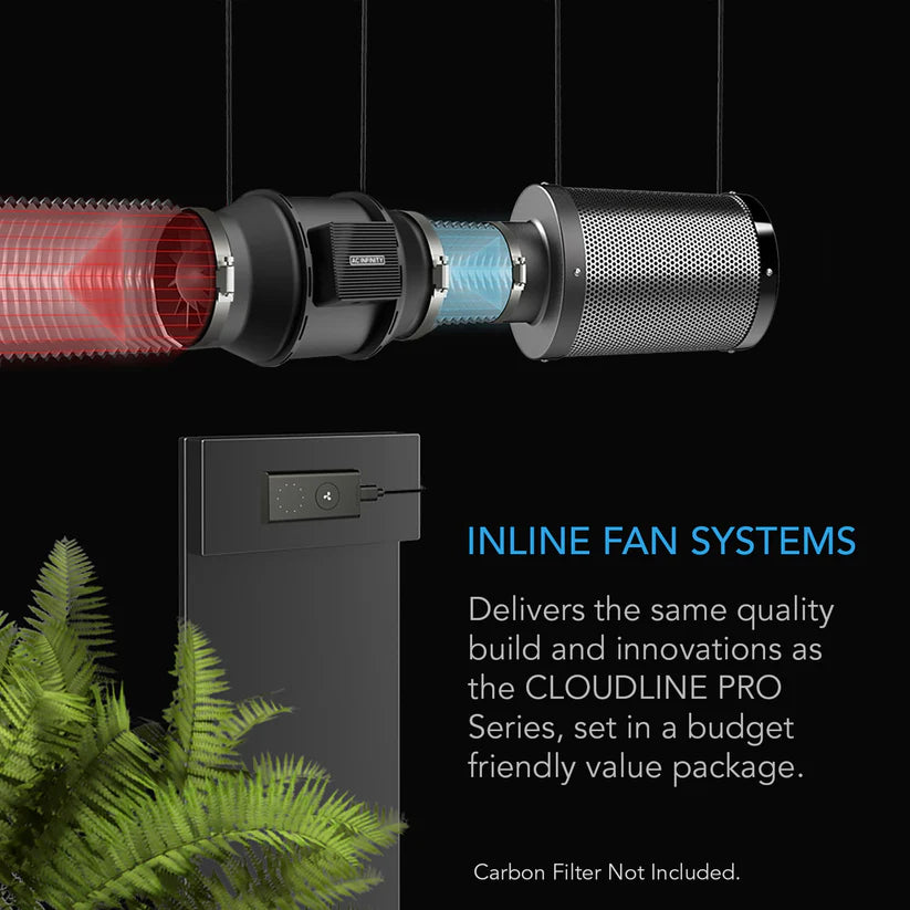 AC Infinity 4" Hydroponic Extractor Fan | Cloudline A4