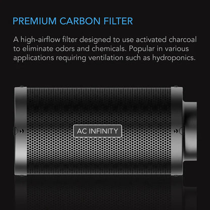 AC Infinity 8-Inch Carbon Filter | Premium Charcoal