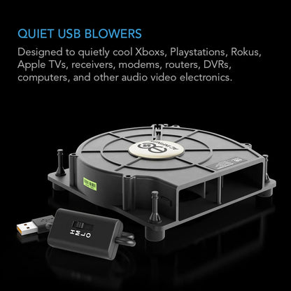 AC Infinity Multifan S2 Quiet 120mm USB Blower Fan | Cabinet & AV Components