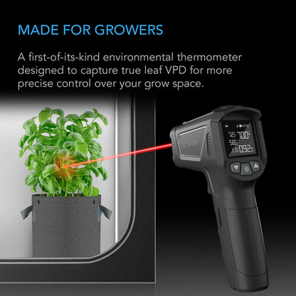 AC Infinity VPD Thermometer | Laser Infrared Environmental Leaf Monitor