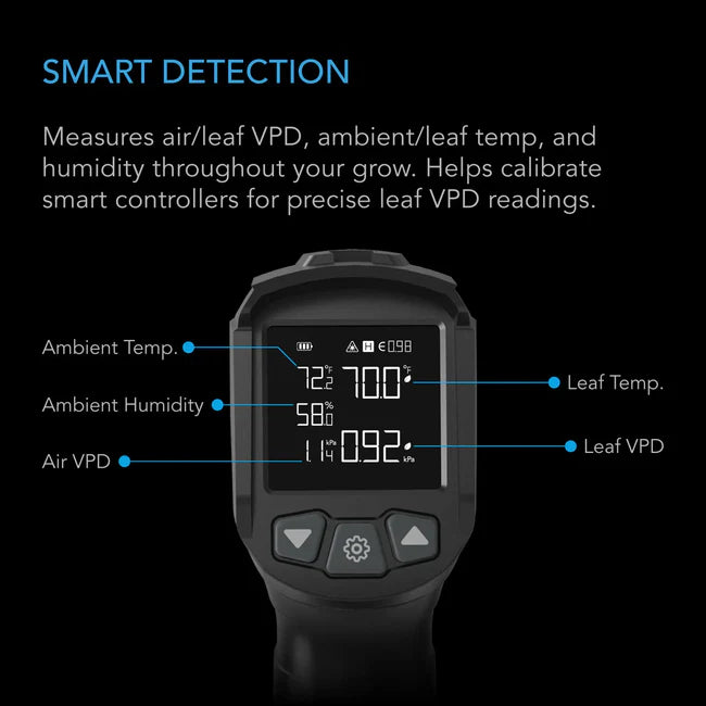 AC Infinity VPD Thermometer | Laser Infrared Environmental Leaf Monitor