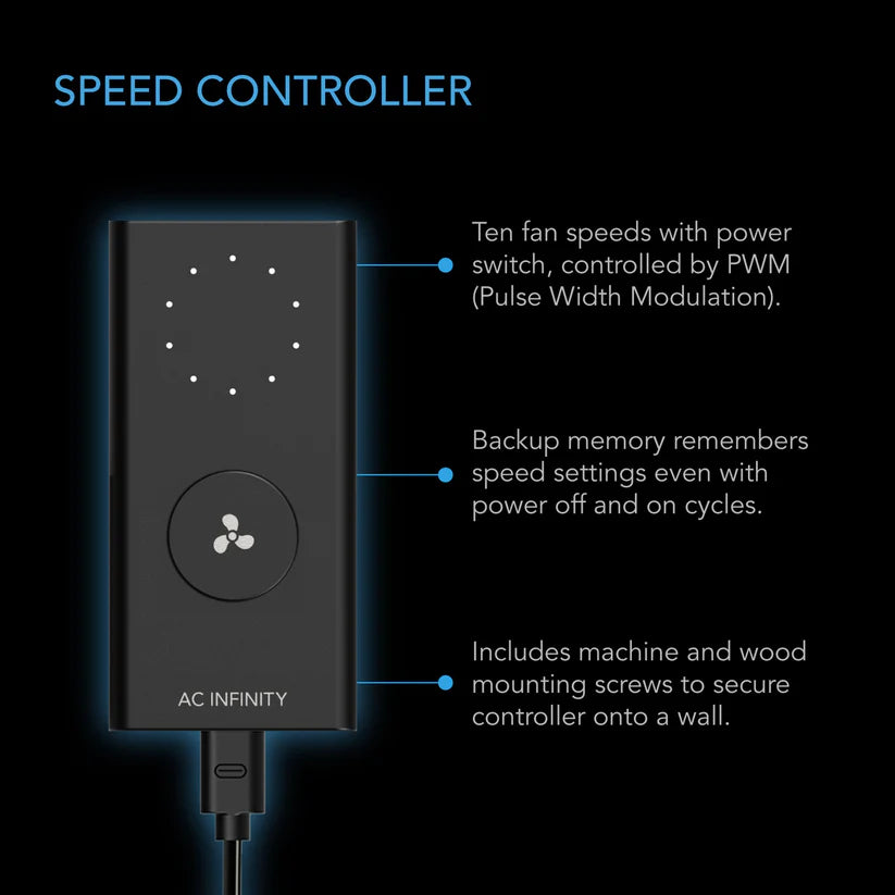 AC Infinity Cloudline H4 | 4 Inch IP65 Fungiculture Fan