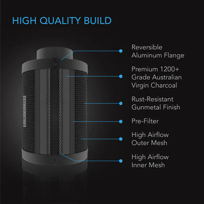 AC Infinity 4-Inch Carbon Filter | Premium Charcoal