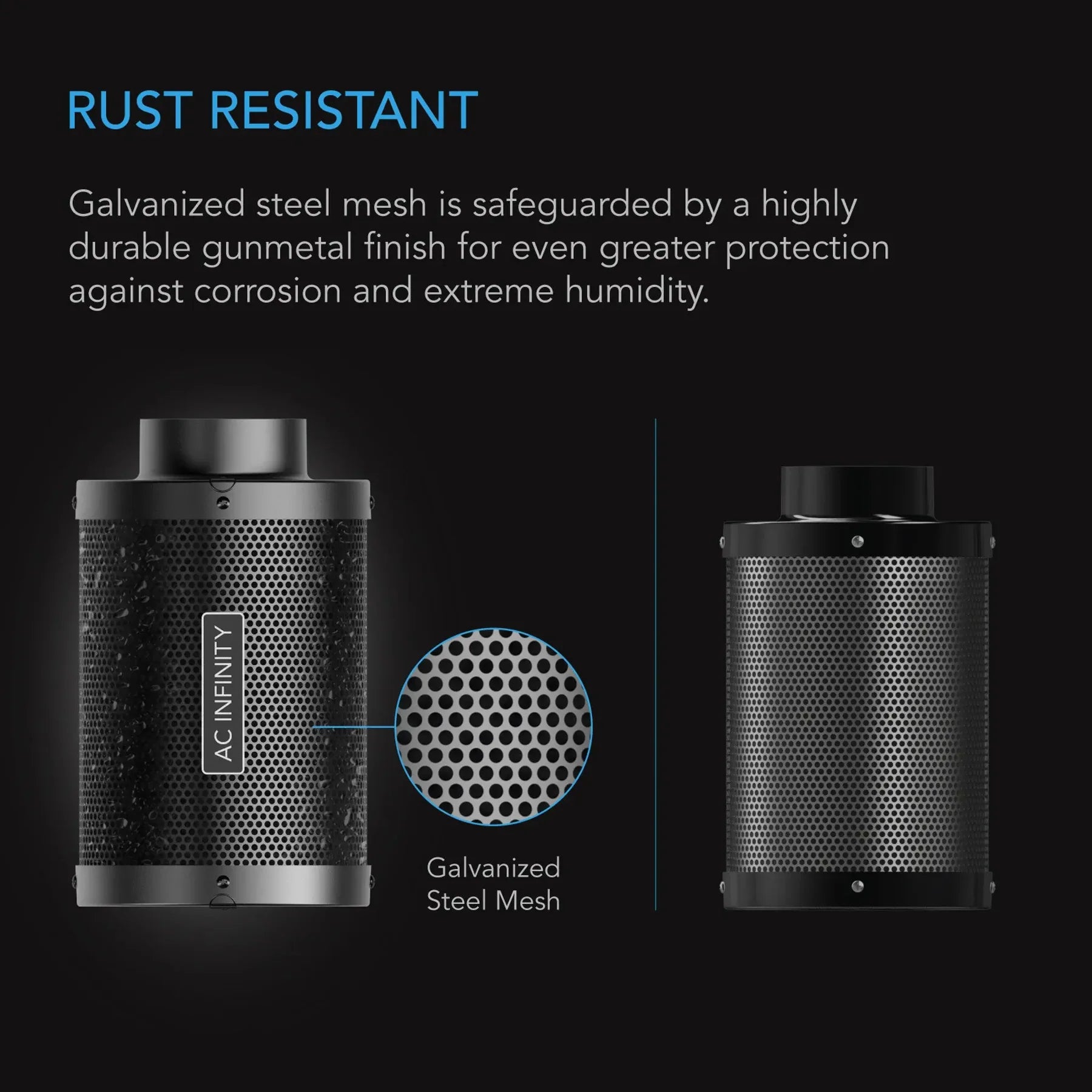AC Infinity 4-Inch Carbon Filter | Premium Charcoal