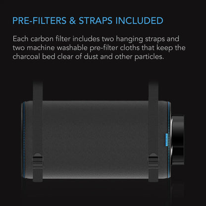AC Infinity 4-Inch Carbon Filter XL | Extra Large